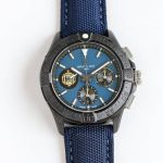 Breitling Digital 44mm 7750 Movement Men Fabric Strap Black/Blue Face breitling watch chronometre certifie